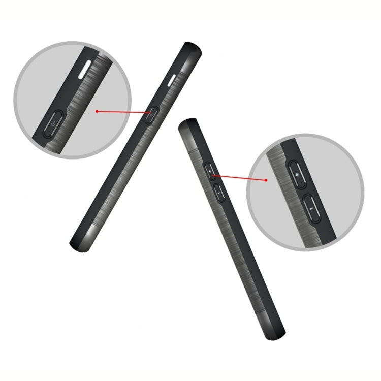 For Galaxy A5 (2017) / A520 Brushed Texture Separable PC + TPU Protective Combination Back Case with Holder & Card Slot