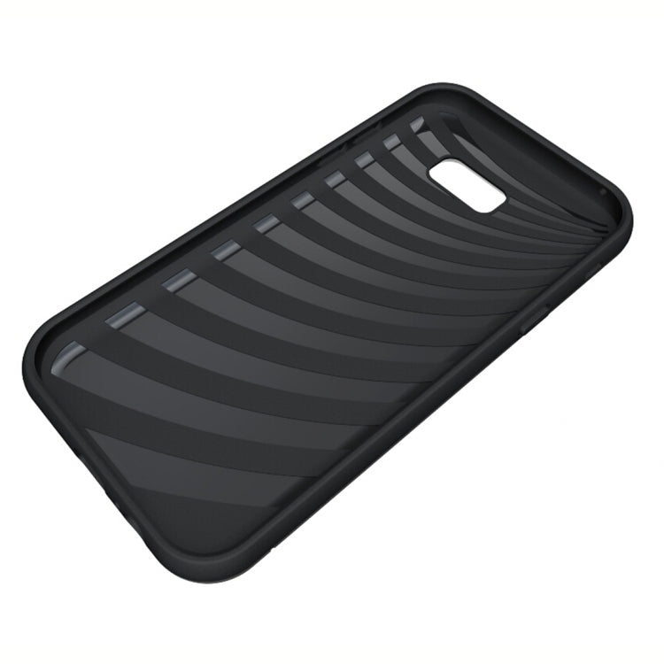 For Galaxy A7 (2017) / A720 Brushed Texture Separable PC + TPU Protective Combination Back Case with Holder & Card Slot