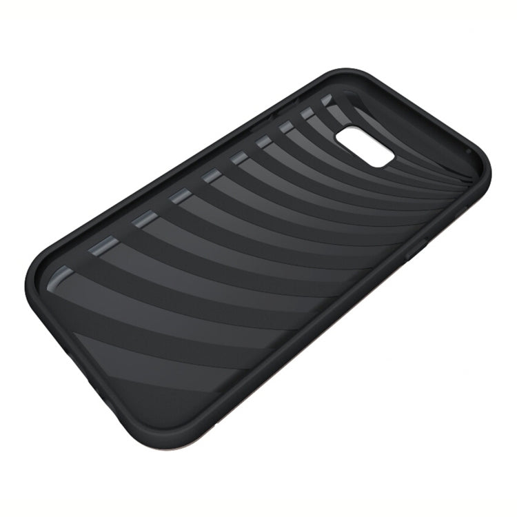 For Galaxy A7 (2017) / A720 Brushed Texture Separable PC + TPU Protective Combination Back Case with Holder & Card Slot