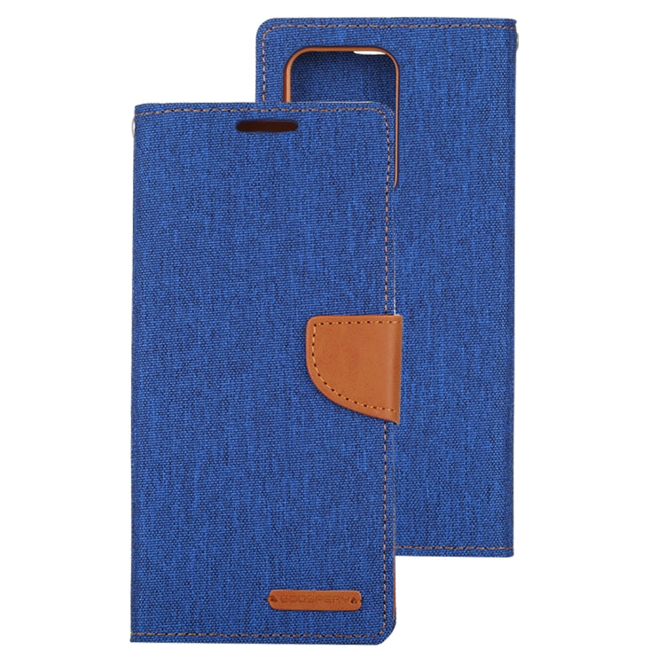 GOOSPERY CANVAS DIARY For Galaxy S20 Ultra Canvas Texture Horizontal Flip PU Leather Case, with Holder & Card Slots & Wallet
