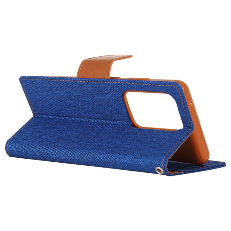 GOOSPERY CANVAS DIARY For Galaxy S20 Ultra Canvas Texture Horizontal Flip PU Leather Case, with Holder & Card Slots & Wallet