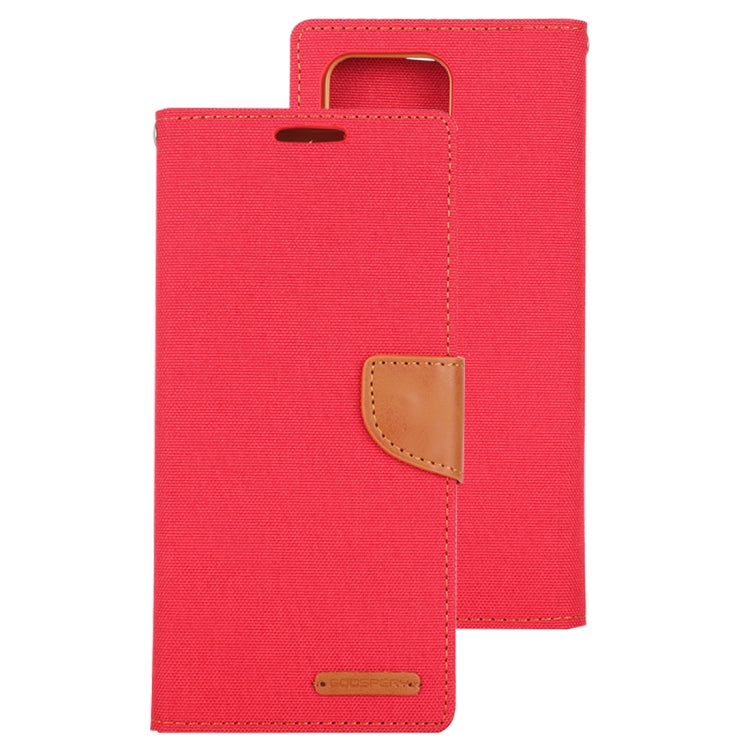 GOOSPERY CANVAS DIARY For Galaxy S20 Ultra Canvas Texture Horizontal Flip PU Leather Case, with Holder & Card Slots & Wallet
