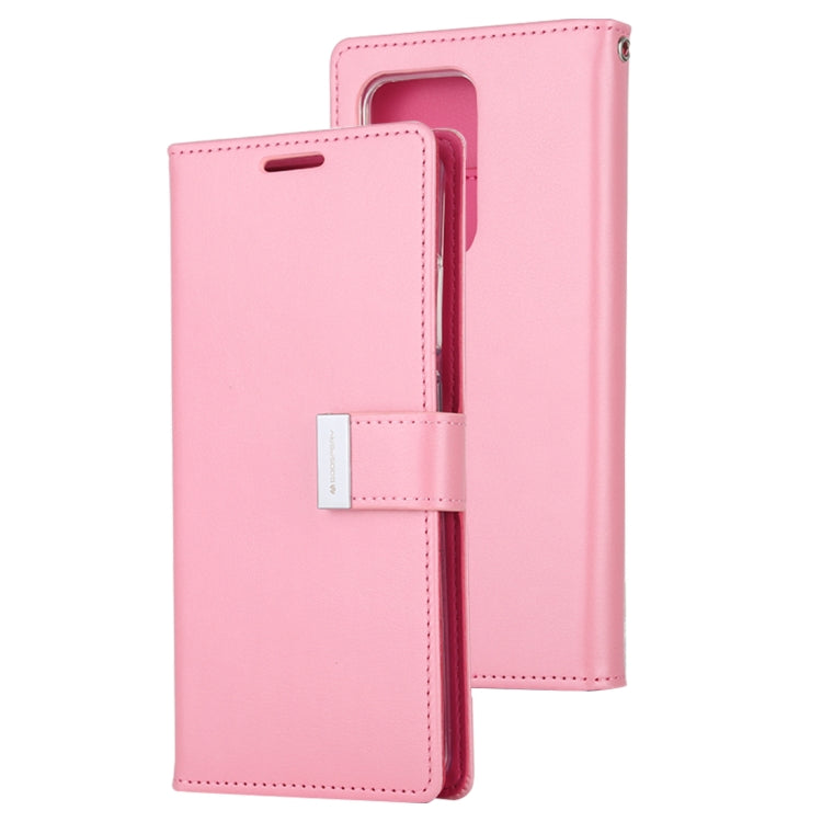GOOSPERY RICH DIARY For Galaxy S20 Ultra PU + TPU Crazy Horse Texture Horizontal Flip Leather Case, with Card Slots & Wallet & Photo frame