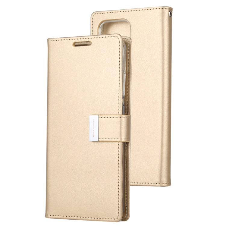 GOOSPERY RICH DIARY For Galaxy S20 Ultra PU + TPU Crazy Horse Texture Horizontal Flip Leather Case, with Card Slots & Wallet & Photo frame