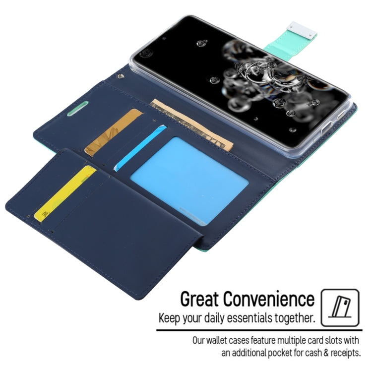 GOOSPERY RICH DIARY For Galaxy S20 Ultra PU + TPU Crazy Horse Texture Horizontal Flip Leather Case, with Card Slots & Wallet & Photo frame