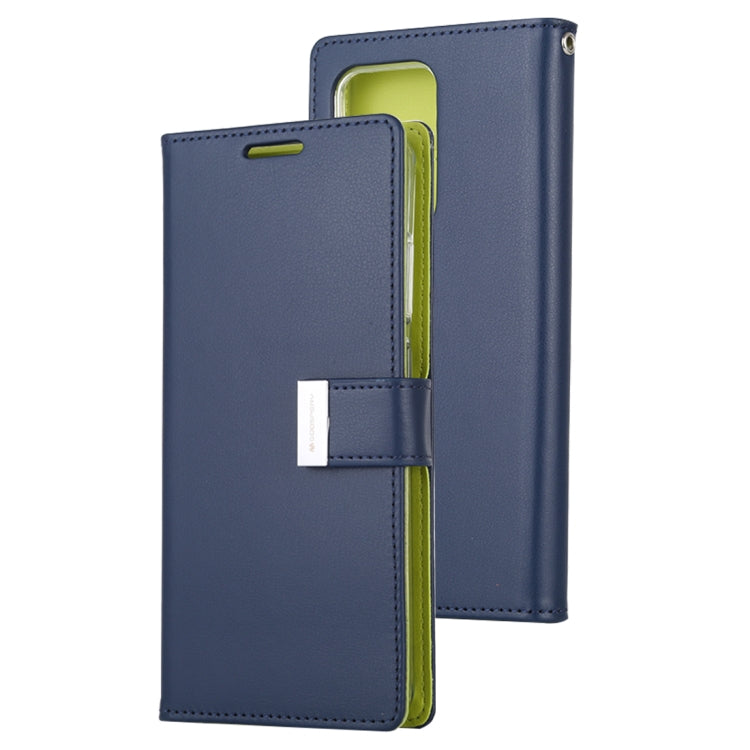 GOOSPERY RICH DIARY For Galaxy S20 Ultra PU + TPU Crazy Horse Texture Horizontal Flip Leather Case, with Card Slots & Wallet & Photo frame