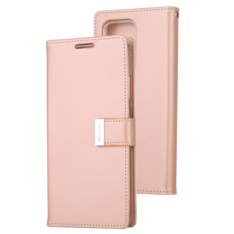 GOOSPERY RICH DIARY For Galaxy S20 Ultra PU + TPU Crazy Horse Texture Horizontal Flip Leather Case, with Card Slots & Wallet & Photo frame