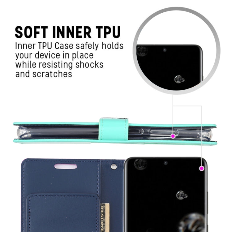 GOOSPERY RICH DIARY For Galaxy S20 Ultra PU + TPU Crazy Horse Texture Horizontal Flip Leather Case, with Card Slots & Wallet & Photo frame