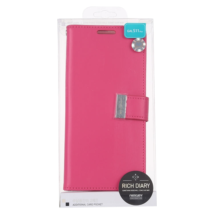 GOOSPERY RICH DIARY For Galaxy S20 Ultra PU + TPU Crazy Horse Texture Horizontal Flip Leather Case, with Card Slots & Wallet & Photo frame