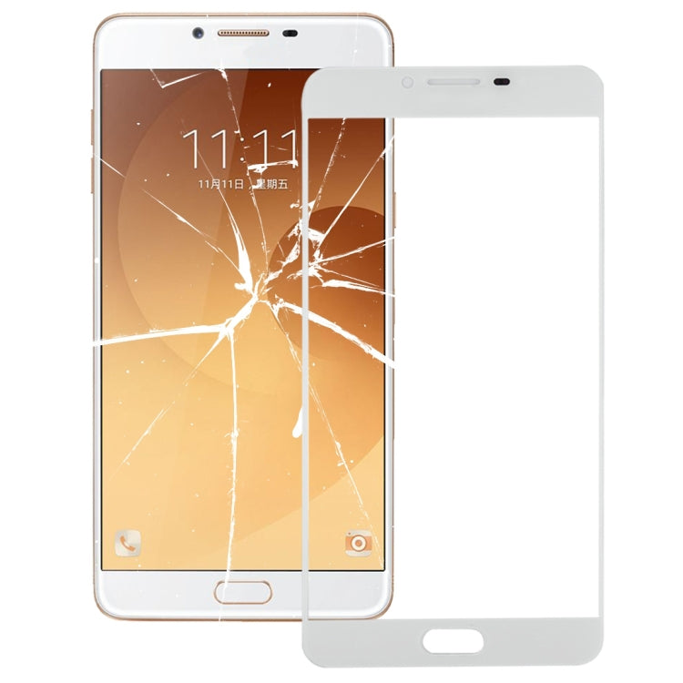 For Galaxy C9 Pro / C900 Front Screen Outer Glass Lens (White)