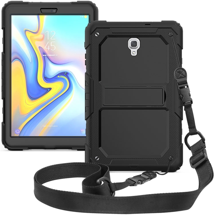Shockproof PC + Silica Gel Protective Case for Galaxy Tab A 10.5 T590, with Holder & Shoulder Strap