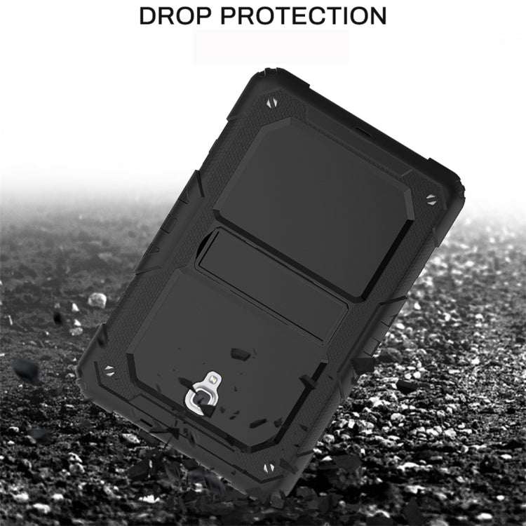 Shockproof PC + Silica Gel Protective Case for Galaxy Tab A 10.5 T590, with Holder & Shoulder Strap