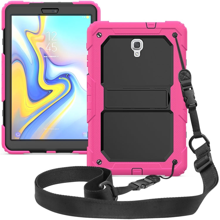 Shockproof PC + Silica Gel Protective Case for Galaxy Tab A 10.5 T590, with Holder & Shoulder Strap