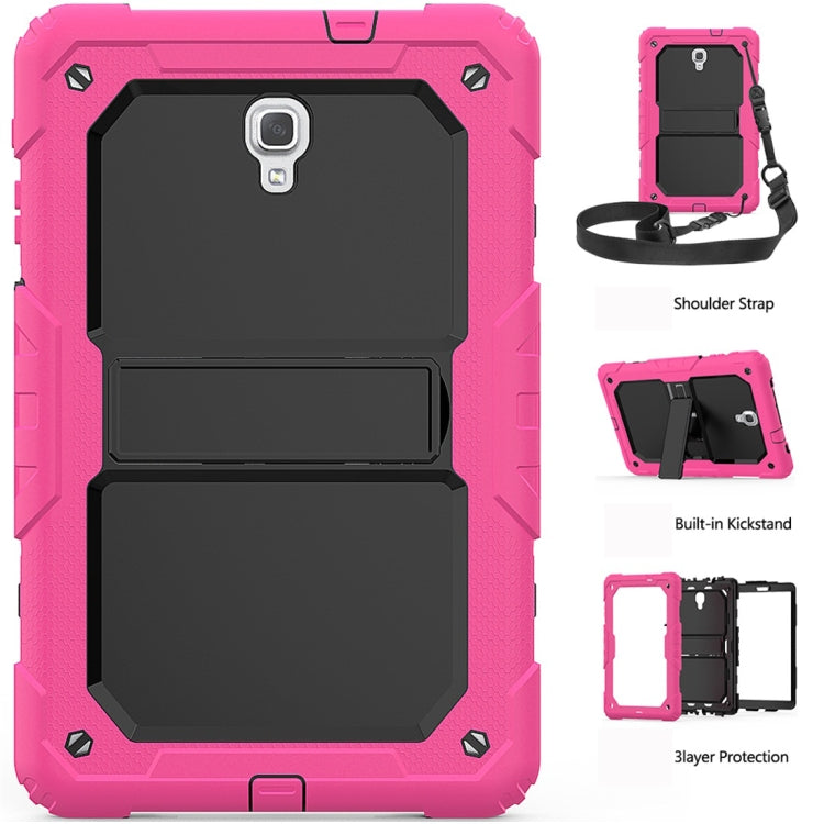 Shockproof PC + Silica Gel Protective Case for Galaxy Tab A 10.5 T590, with Holder & Shoulder Strap