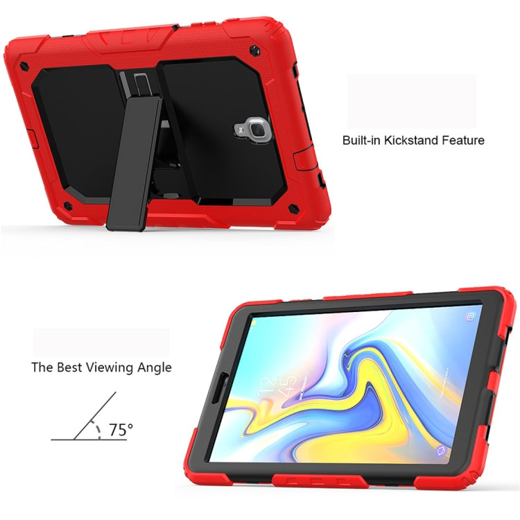 Shockproof PC + Silica Gel Protective Case for Galaxy Tab A 10.5 T590, with Holder & Shoulder Strap