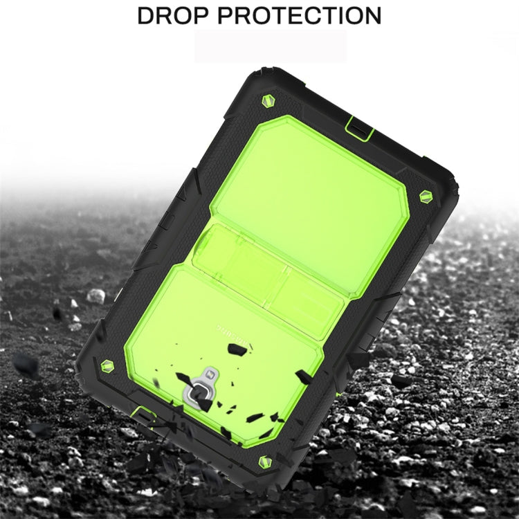Shockproof Transparent PC + Silica Gel Protective Case for Galaxy Tab A 10.5 T590, with Holder & Shoulder Strap
