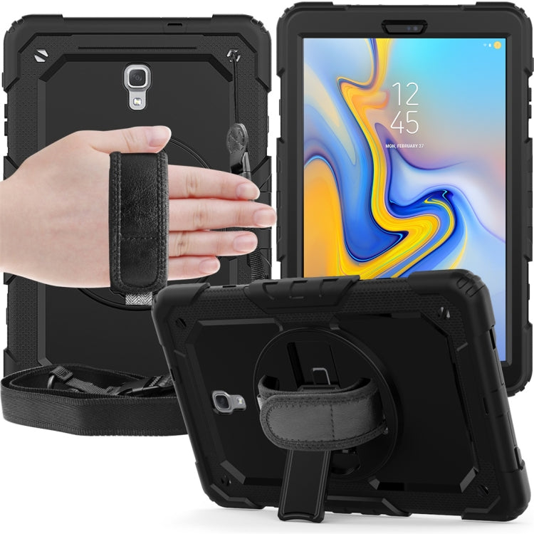 Shockproof Colorful Silica Gel + PC Protective Case for Galaxy Tab A 10.5 T590, with Holder & Shoulder Strap & Hand Strap & Pen Slot