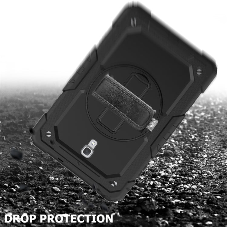 Shockproof Colorful Silica Gel + PC Protective Case for Galaxy Tab A 10.5 T590, with Holder & Shoulder Strap & Hand Strap & Pen Slot
