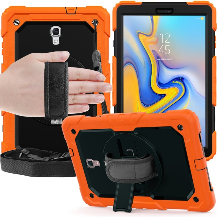 Shockproof Colorful Silica Gel + PC Protective Case for Galaxy Tab A 10.5 T590, with Holder & Shoulder Strap & Hand Strap & Pen Slot
