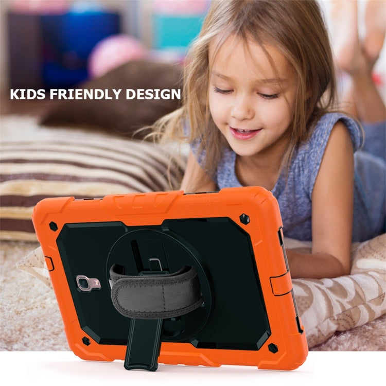 Shockproof Colorful Silica Gel + PC Protective Case for Galaxy Tab A 10.5 T590, with Holder & Shoulder Strap & Hand Strap & Pen Slot