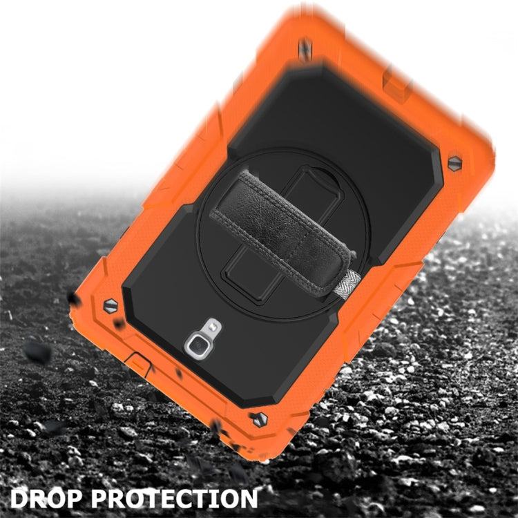 Shockproof Colorful Silica Gel + PC Protective Case for Galaxy Tab A 10.5 T590, with Holder & Shoulder Strap & Hand Strap & Pen Slot