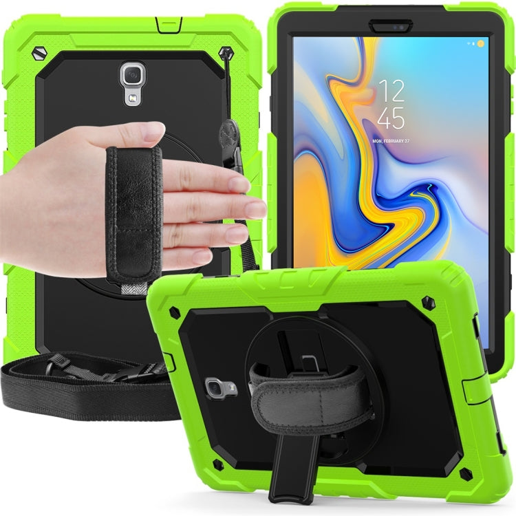 Shockproof Colorful Silica Gel + PC Protective Case for Galaxy Tab A 10.5 T590, with Holder & Shoulder Strap & Hand Strap & Pen Slot