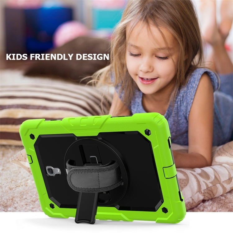 Shockproof Colorful Silica Gel + PC Protective Case for Galaxy Tab A 10.5 T590, with Holder & Shoulder Strap & Hand Strap & Pen Slot