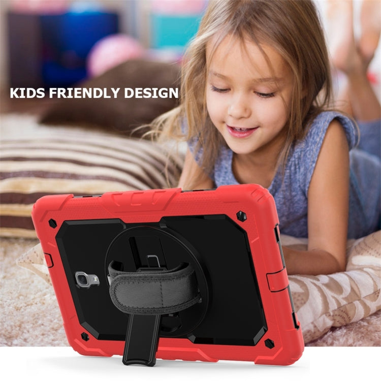 Shockproof Colorful Silica Gel + PC Protective Case for Galaxy Tab A 10.5 T590, with Holder & Shoulder Strap & Hand Strap & Pen Slot