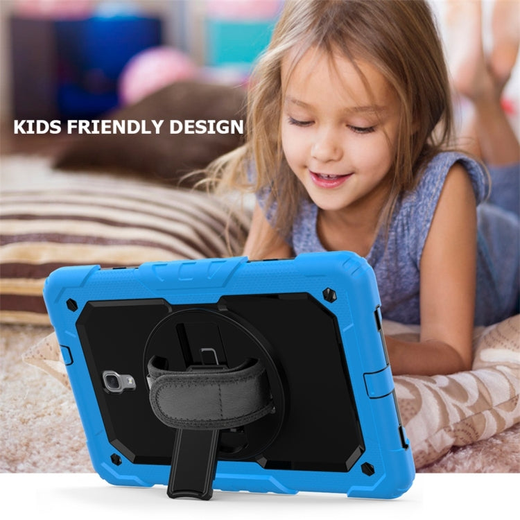 Shockproof Colorful Silica Gel + PC Protective Case for Galaxy Tab A 10.5 T590, with Holder & Shoulder Strap & Hand Strap & Pen Slot