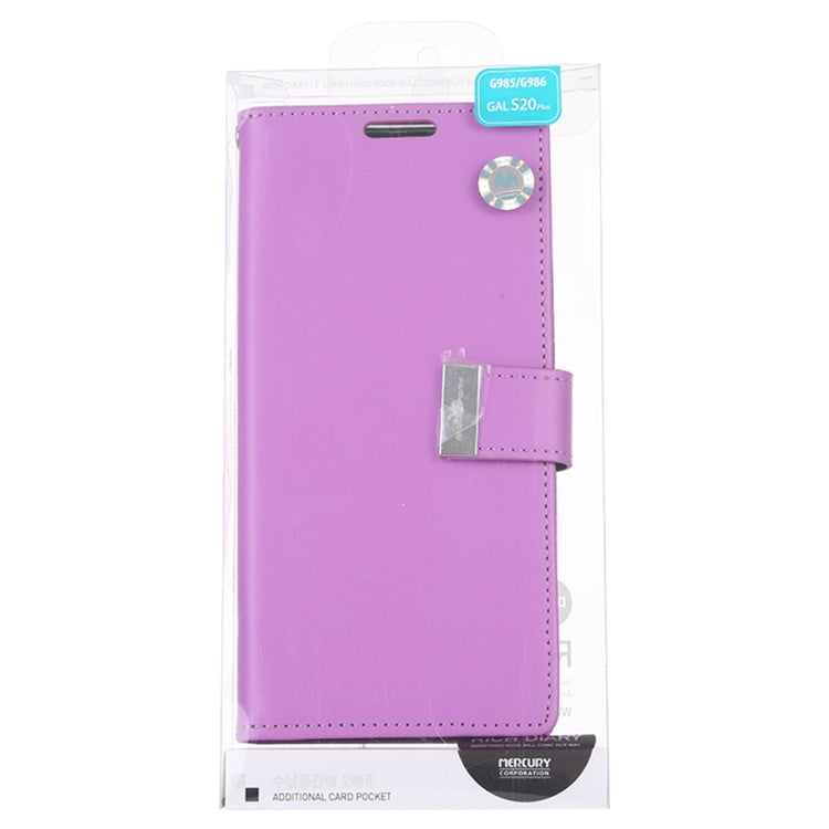 GOOSPERY RICH DIARY For Galaxy S20+ PU + TPU Crazy Horse Texture Horizontal Flip Leather Case, with Card Slots & Wallet & Photo frame