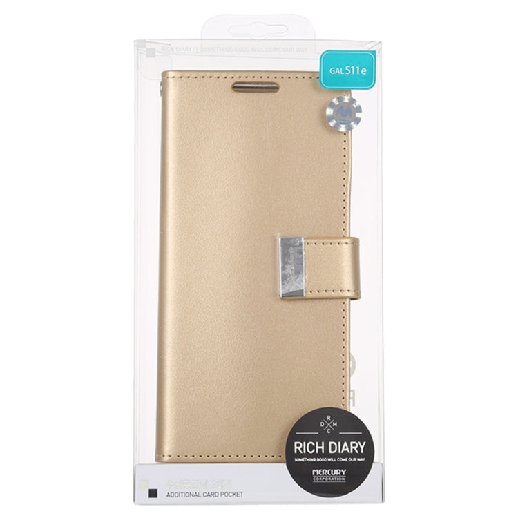 GOOSPERY RICH DIARY For Galaxy S20 PU + TPU Crazy Horse Texture Horizontal Flip Leather Case, with Card Slots & Wallet & Photo frame