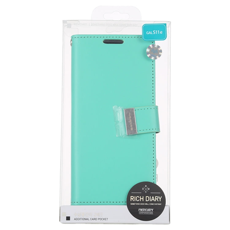 GOOSPERY RICH DIARY For Galaxy S20 PU + TPU Crazy Horse Texture Horizontal Flip Leather Case, with Card Slots & Wallet & Photo frame