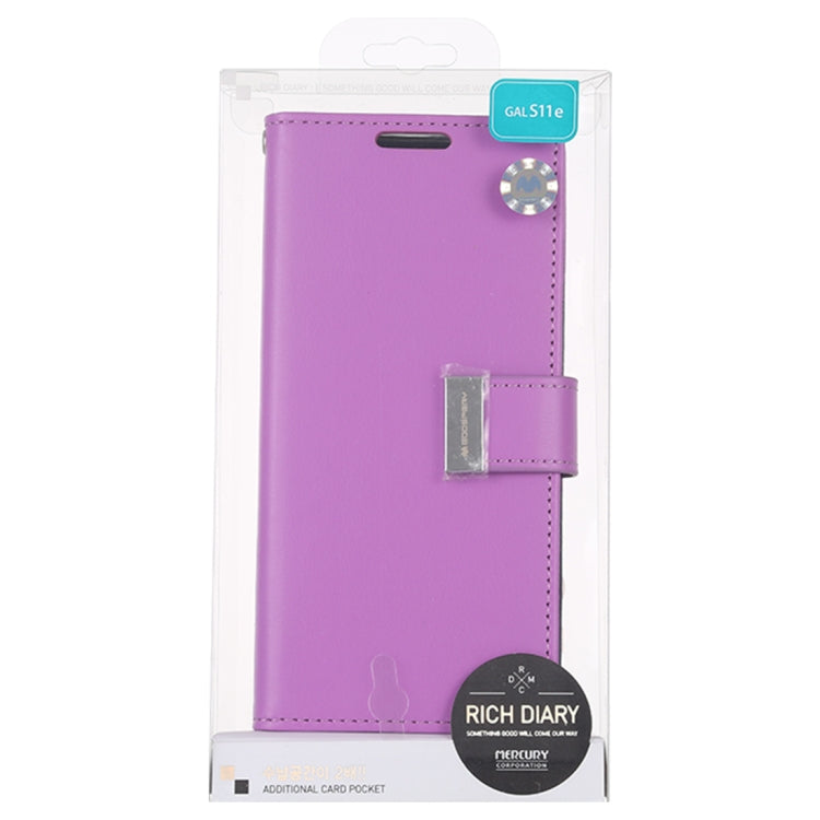 GOOSPERY RICH DIARY For Galaxy S20 PU + TPU Crazy Horse Texture Horizontal Flip Leather Case, with Card Slots & Wallet & Photo frame