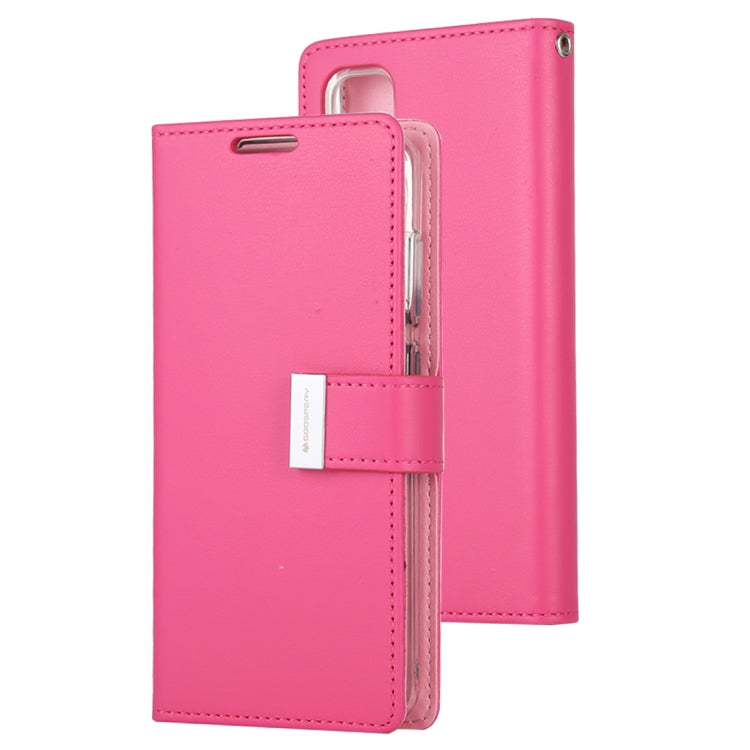 GOOSPERY RICH DIARY For Galaxy S20 PU + TPU Crazy Horse Texture Horizontal Flip Leather Case, with Card Slots & Wallet & Photo frame