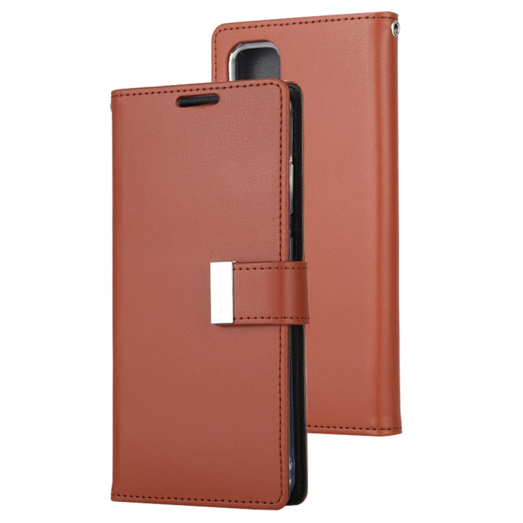 GOOSPERY RICH DIARY For Galaxy S20 PU + TPU Crazy Horse Texture Horizontal Flip Leather Case, with Card Slots & Wallet & Photo frame