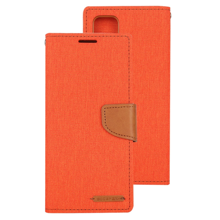 GOOSPERY CANVAS DIARY For Galaxy S20+ Canvas Texture Horizontal Flip PU Leather Case, with Holder & Card Slots & Wallet