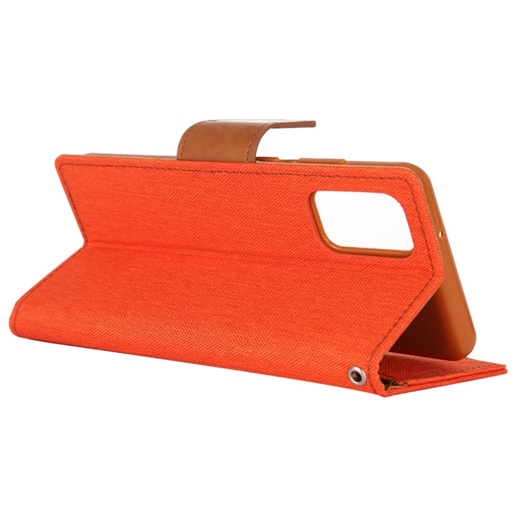 GOOSPERY CANVAS DIARY For Galaxy S20+ Canvas Texture Horizontal Flip PU Leather Case, with Holder & Card Slots & Wallet