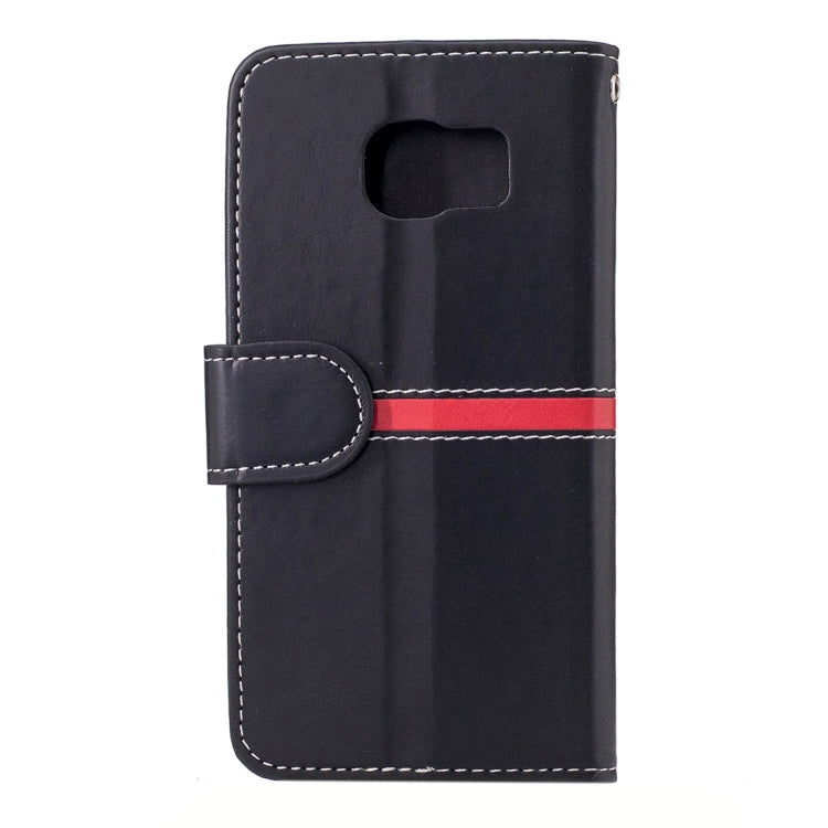 For Galaxy S6 / G920 Crazy Horse Texture PU Leather Horizontal Flip Leather Case with Holder & Card Slots & Wallet & Photo Frame & Lanyard