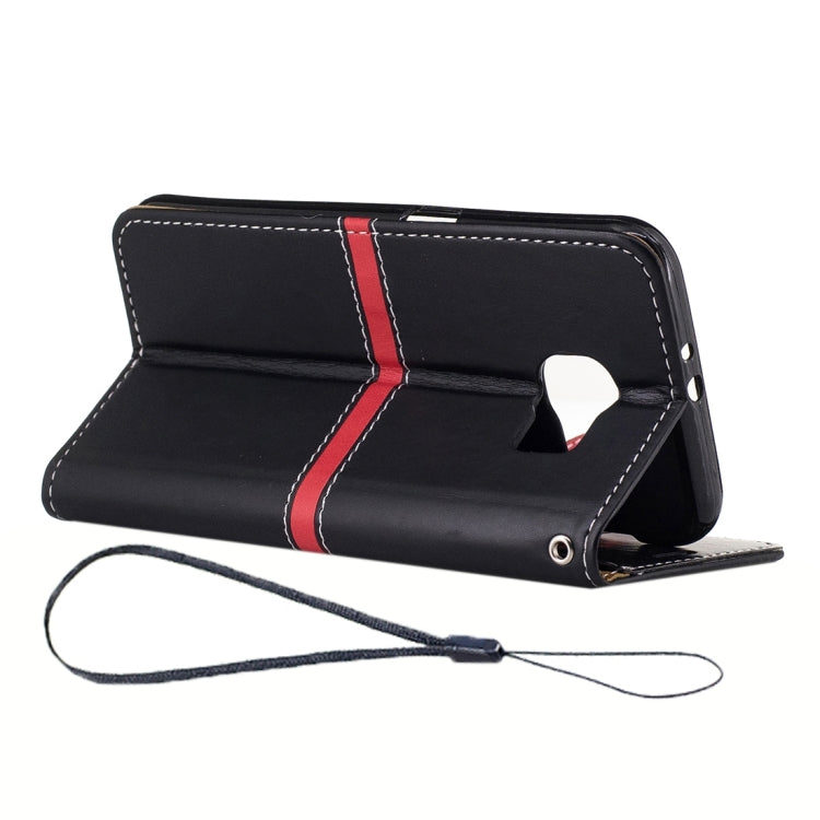 For Galaxy S6 / G920 Crazy Horse Texture PU Leather Horizontal Flip Leather Case with Holder & Card Slots & Wallet & Photo Frame & Lanyard