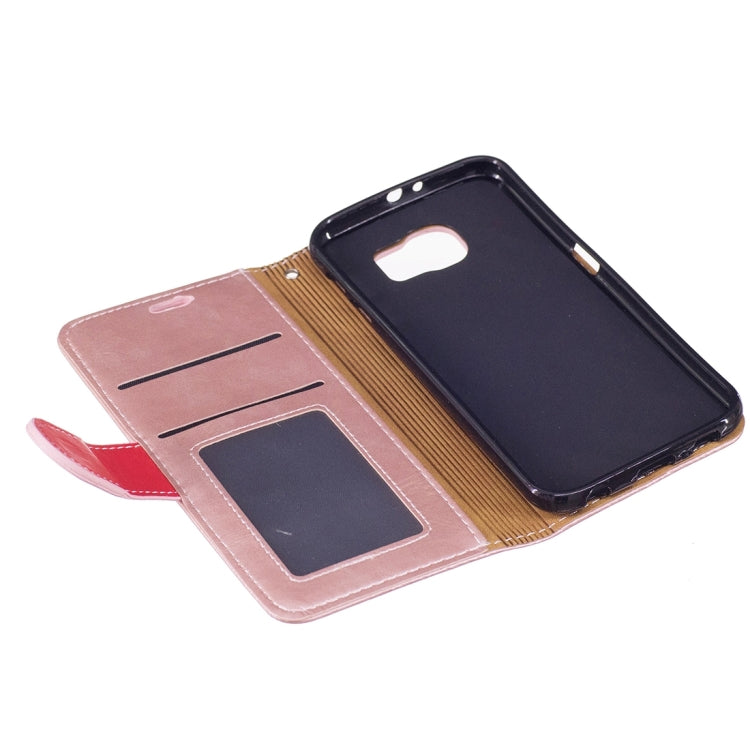 For Galaxy S6 / G920 Crazy Horse Texture PU Leather Horizontal Flip Leather Case with Holder & Card Slots & Wallet & Photo Frame & Lanyard