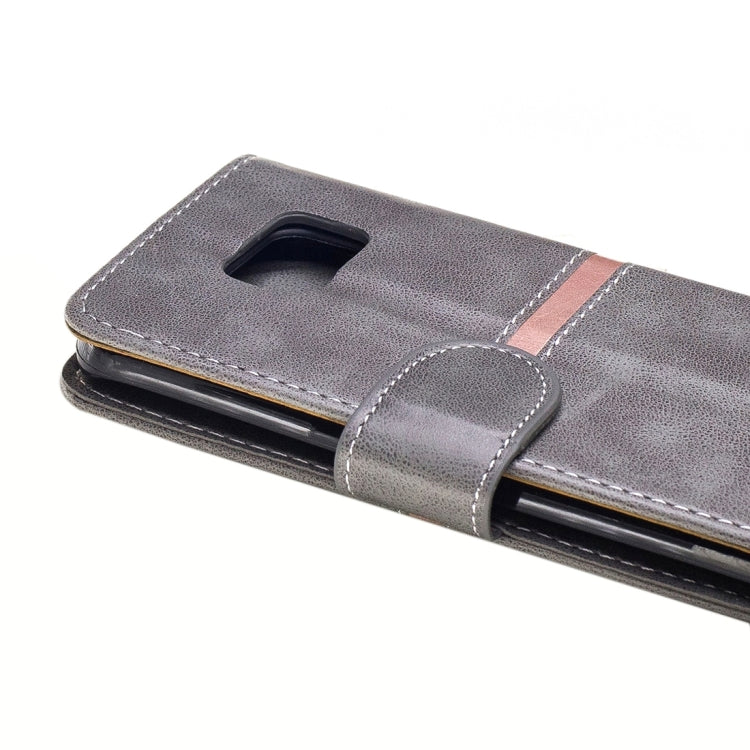 For Galaxy S6 Edge / G925 Crazy Horse Texture PU Leather Horizontal Flip Leather Case with Holder & Card Slots & Wallet & Photo Frame & Lanyard