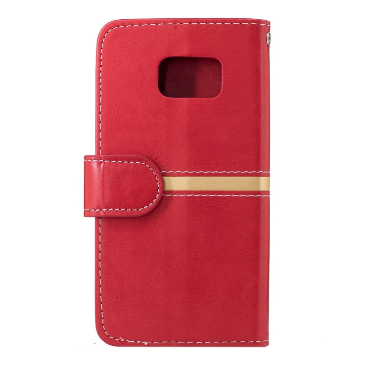 For Galaxy S6 Edge / G925 Crazy Horse Texture PU Leather Horizontal Flip Leather Case with Holder & Card Slots & Wallet & Photo Frame & Lanyard