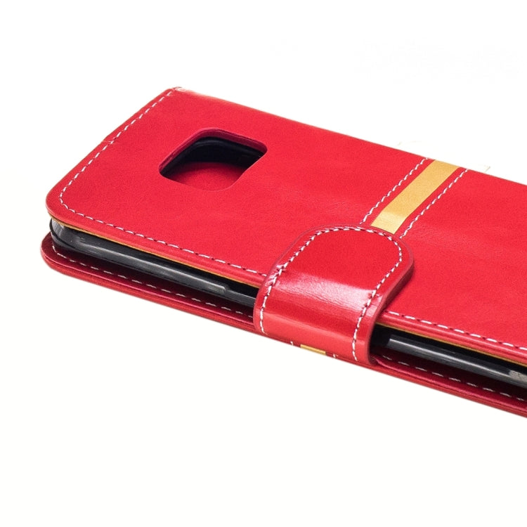 For Galaxy S6 Edge / G925 Crazy Horse Texture PU Leather Horizontal Flip Leather Case with Holder & Card Slots & Wallet & Photo Frame & Lanyard