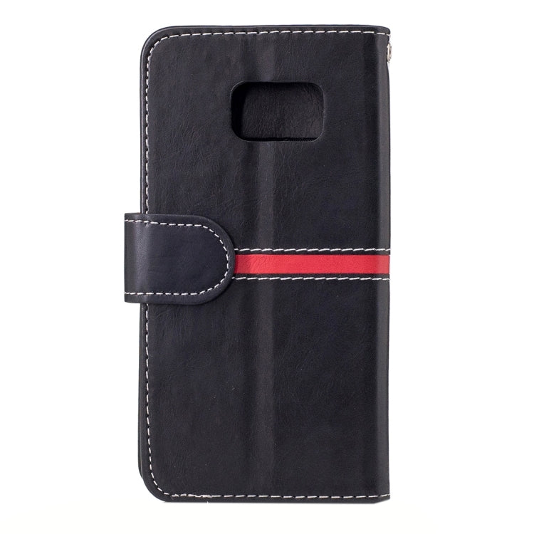 For Galaxy S7 / G930 Crazy Horse Texture PU Leather Horizontal Flip Leather Case with Holder & Card Slots & Wallet & Photo Frame & Lanyard