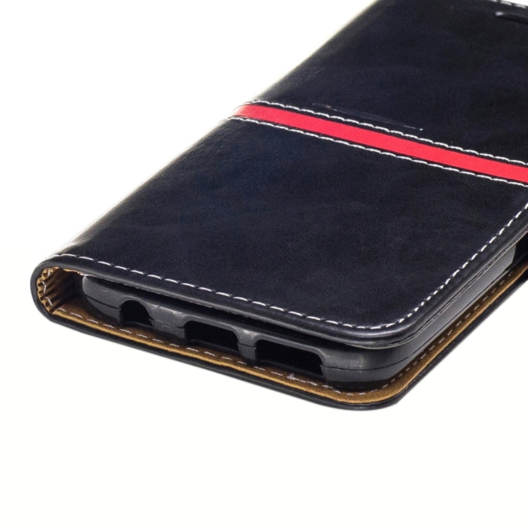 For Galaxy S7 / G930 Crazy Horse Texture PU Leather Horizontal Flip Leather Case with Holder & Card Slots & Wallet & Photo Frame & Lanyard