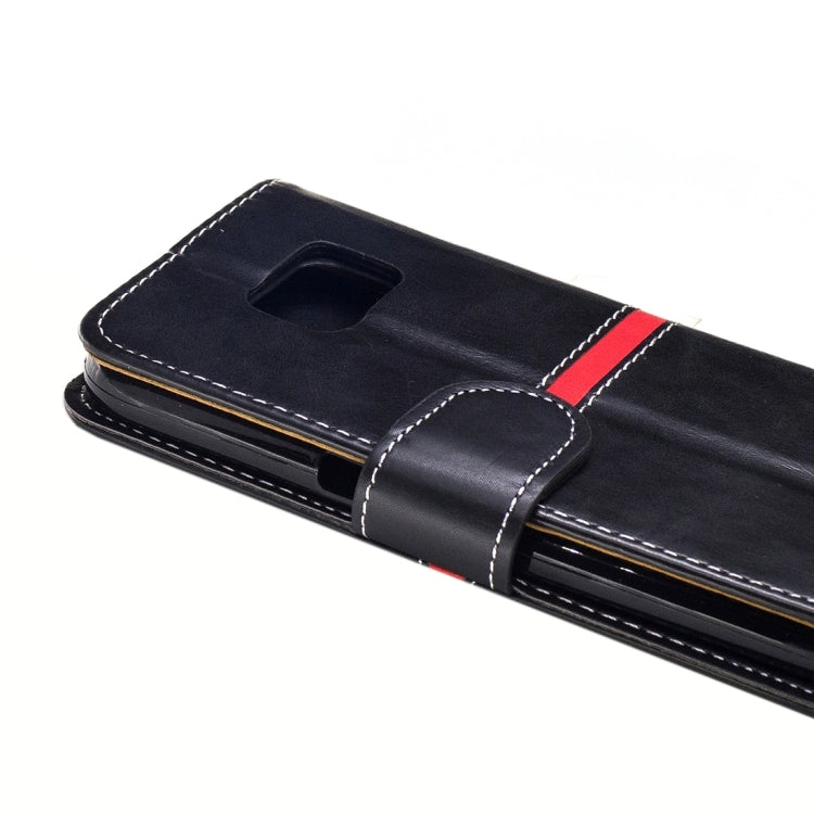 For Galaxy S7 / G930 Crazy Horse Texture PU Leather Horizontal Flip Leather Case with Holder & Card Slots & Wallet & Photo Frame & Lanyard