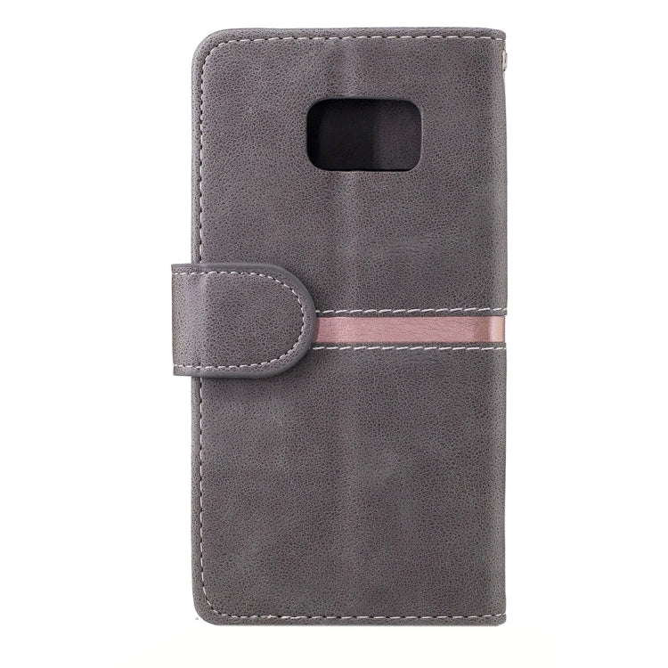 For Galaxy S7 / G930 Crazy Horse Texture PU Leather Horizontal Flip Leather Case with Holder & Card Slots & Wallet & Photo Frame & Lanyard