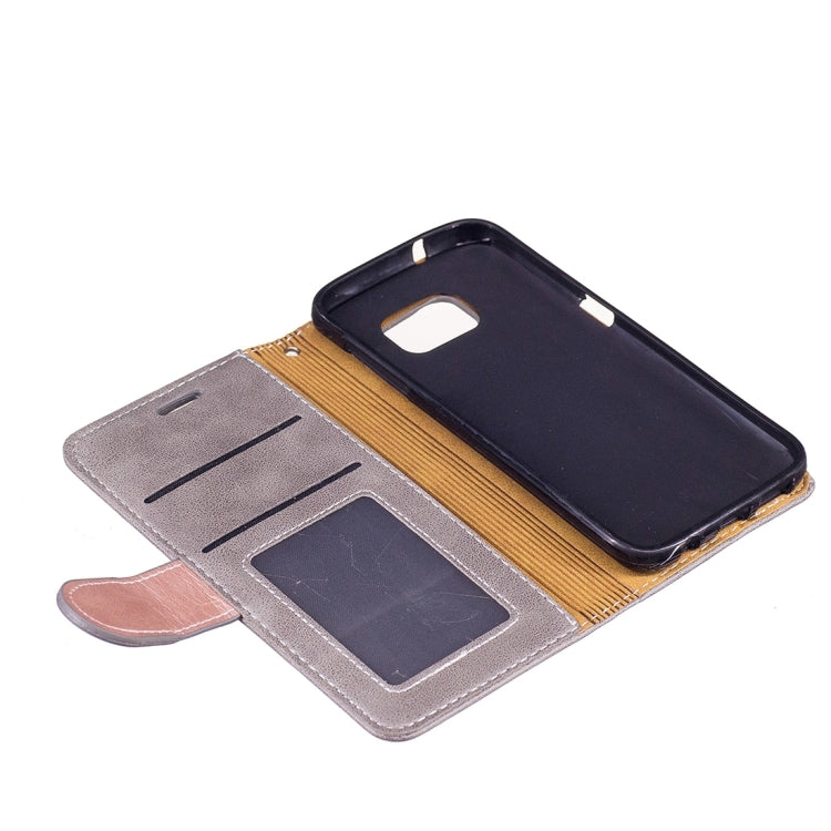 For Galaxy S7 / G930 Crazy Horse Texture PU Leather Horizontal Flip Leather Case with Holder & Card Slots & Wallet & Photo Frame & Lanyard