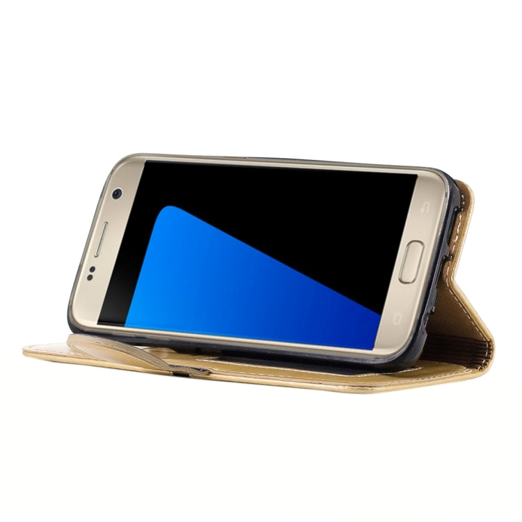 For Galaxy S7 / G930 Crazy Horse Texture PU Leather Horizontal Flip Leather Case with Holder & Card Slots & Wallet & Photo Frame & Lanyard