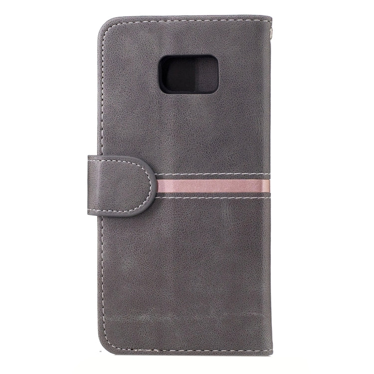 For Galaxy S7 Edge / G935 Crazy Horse Texture PU Leather Horizontal Flip Leather Case with Holder & Card Slots & Wallet & Photo Frame & Lanyard
